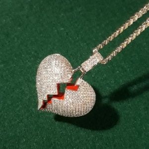 Broken heart pendant and necklace